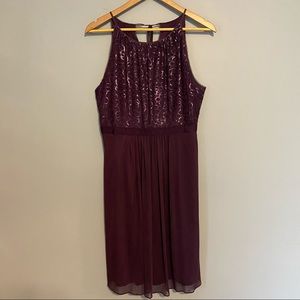 REVERIE sleeveless sequin dress sz 8